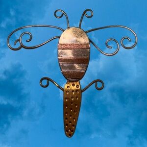 Metallic Bee Wall Art